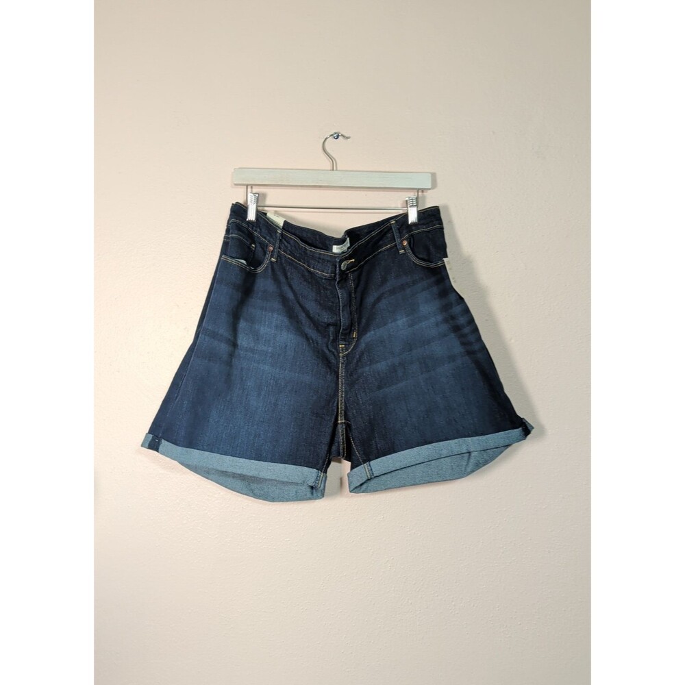 NWT 2 pair Levi Strauss Signature Gold Women's Blue Denim Jean Shorts Size 24 - Picture 3 of 16